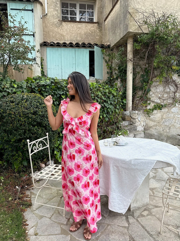 Forudbestilling - BYIC x Molly&My - Melbaic Dress A23117 - Pink Rose Blush Kjoler