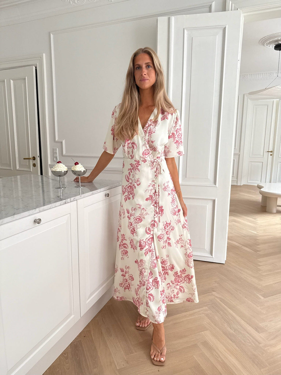Forudbestilling - BYIC x Molly&My - Yrsaic Maxi Dress A23849 - Vintage Rose Kjoler