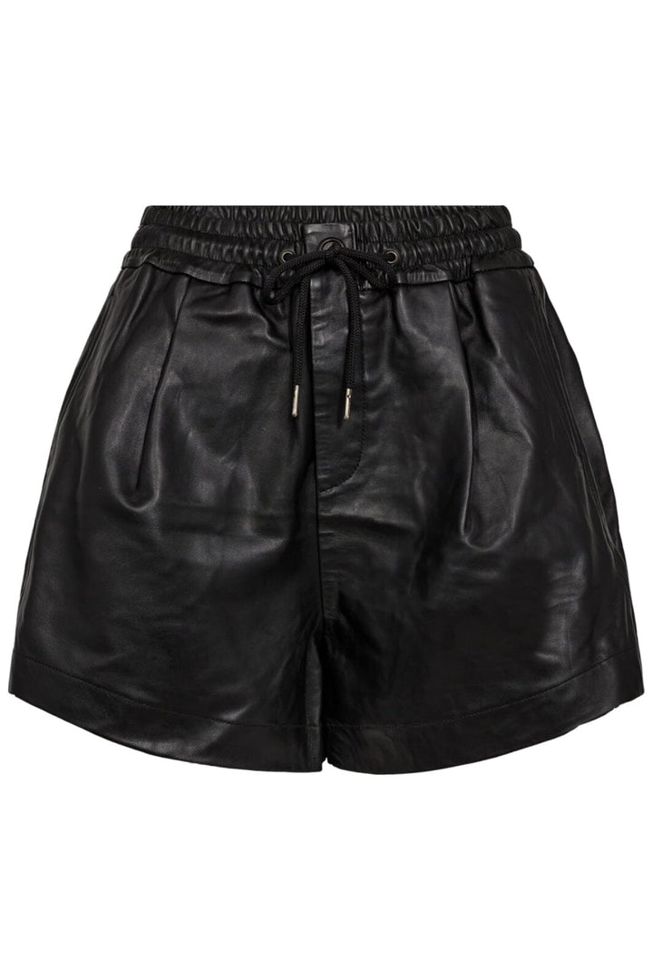 Forudbestilling - Co´couture - New Phoebecc Leather Shorts 31259 - 96 Black Shorts