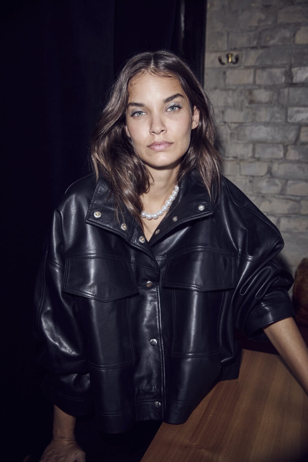 Forudbestilling - Co´couture - Phoebecc Leather Box Jacket 30260 - 96 Black Jakker