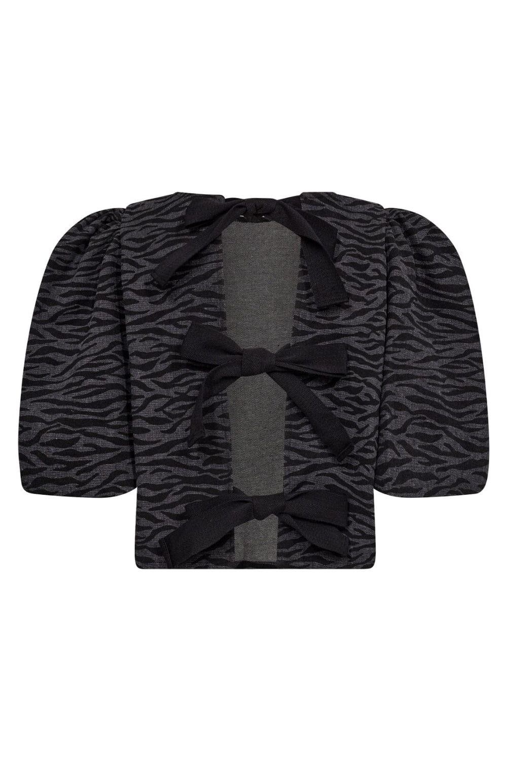 Forudbestilling - Co´couture - Zebracc Bow Blouse 35586 - 96 Black Skjorter