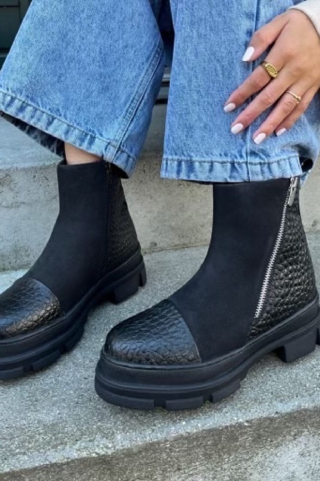 Forudbestilling - Copenhagen Shoes - Good Vibes Only - 0001 Black Støvler