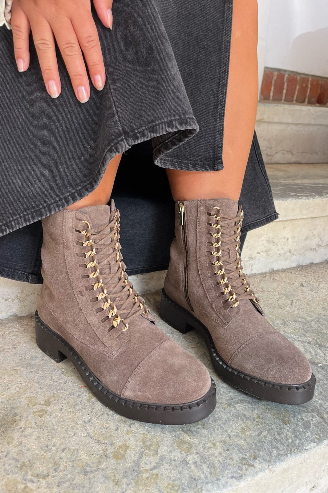 Forudbestilling - Copenhagen Shoes - New Rock Suede - 2827 Smoke Støvler