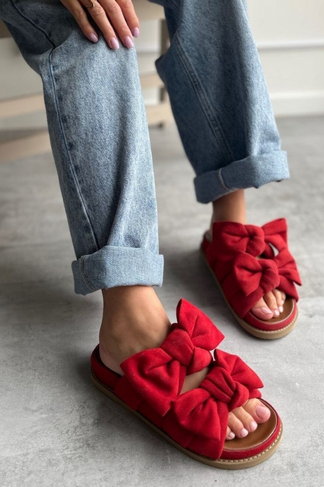 Forudbestilling - Copenhagen Shoes - Summer Dream Suede CS8399 - 0016 - Red Sandaler