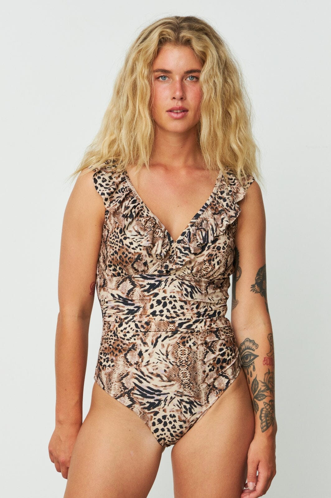 Forudbestilling - Cras - Agnescras Swimsuit - 8004 Wild Animal Badedragter