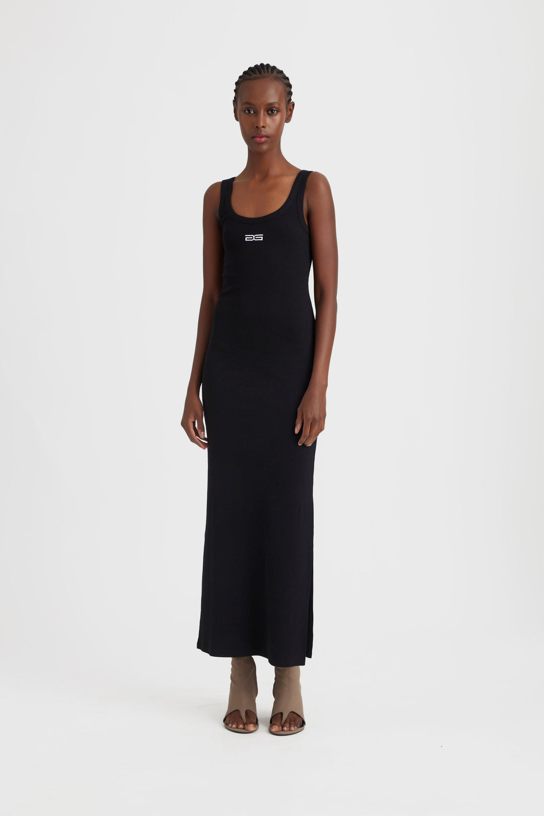 Forudbestilling - Gestuz - DrewGZ sl logo dress - Black Kjoler