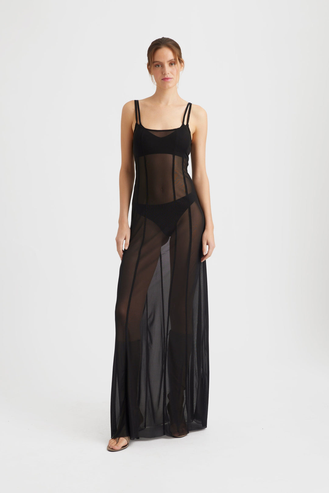 Forudbestilling - Gestuz - MessiGZ maxi dress - Black Kjoler