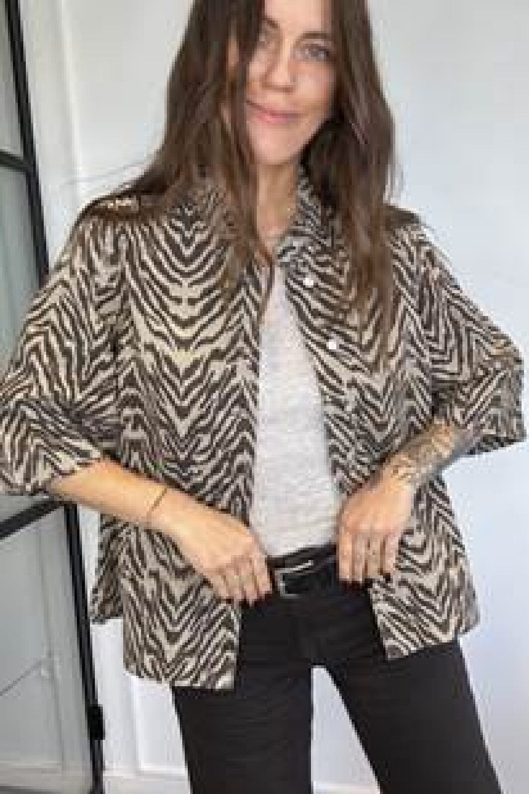 Forudbestilling - Global Funk - Aulana-G 73240442 - P76 Zebra Mist Skjorter