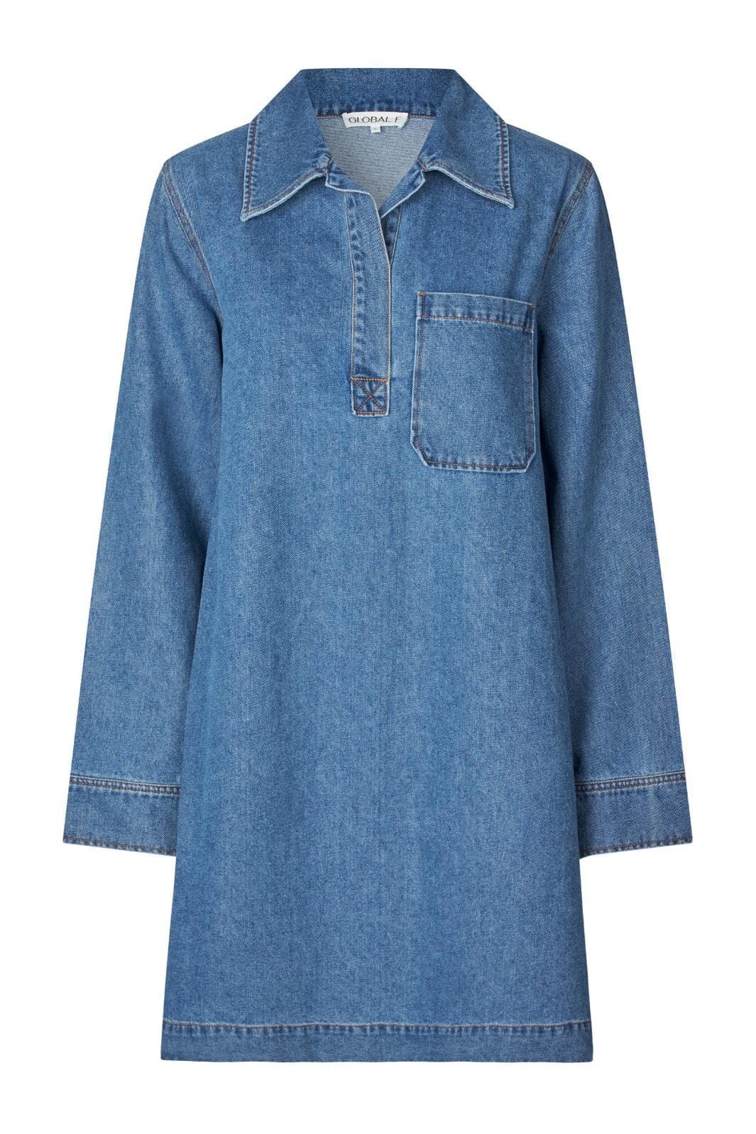 Forudbestilling - Global Funk - Fialeo-G - 951 Mid Vintage Blue Kjoler