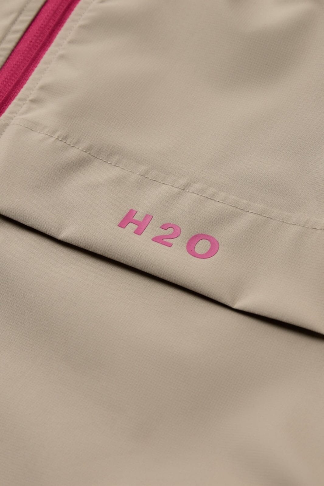 H2O - Rømø Festival Lw Rain Jacket Packable 100980-2 - 7031 - Warm Grey/Wild Pink