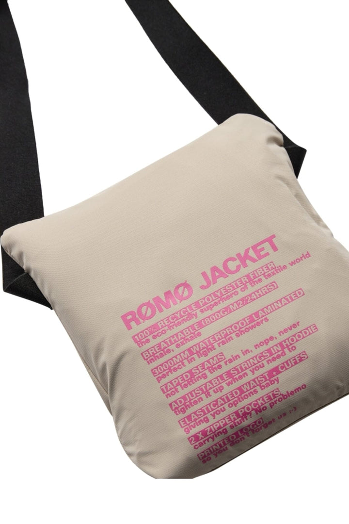 H2O - Rømø Festival Lw Rain Jacket Packable 100980-2 - 7031 - Warm Grey/Wild Pink