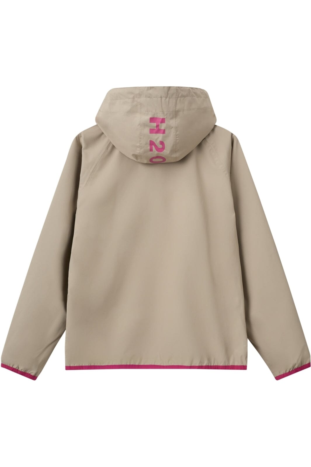 H2O - Rømø Festival Lw Rain Jacket Packable 100980-2 - 7031 - Warm Grey/Wild Pink