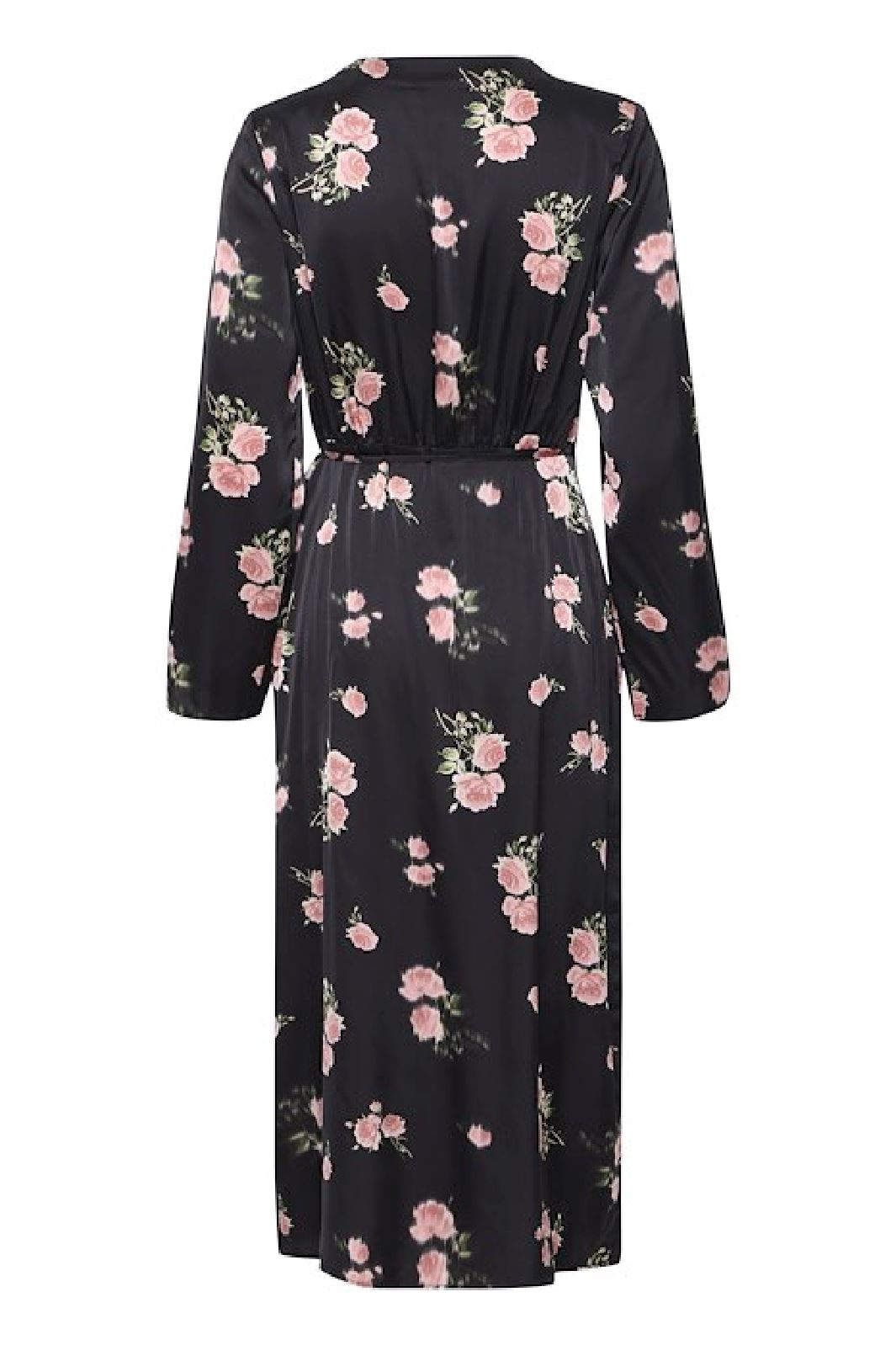 Forudbestilling - Ichi - Ixrose Dr - 205101 Black W/ Pink Kjoler