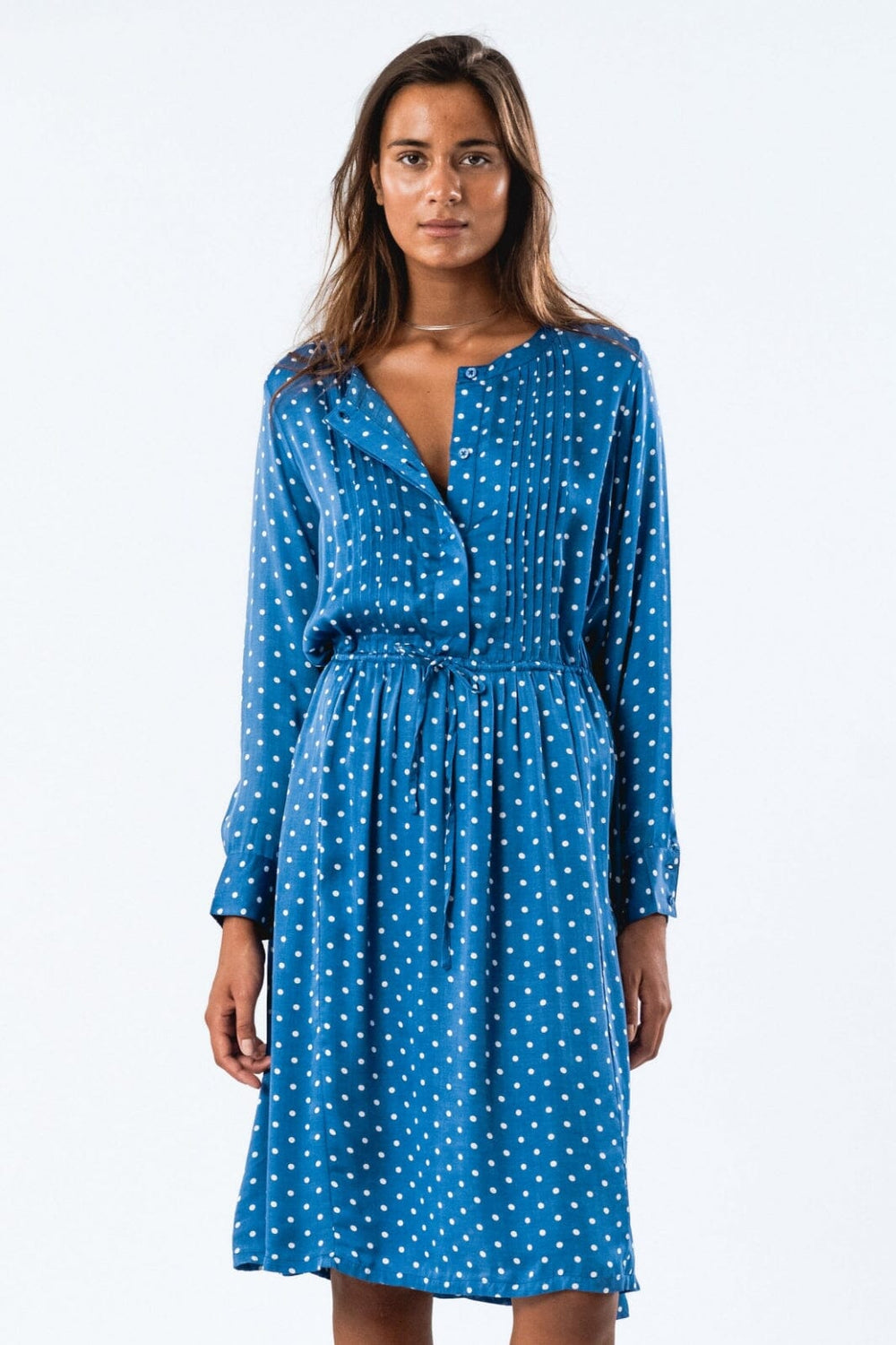 Forudbestilling - Lollys Laundry - Fionall Midi Dress Ls - 76 Dot Print Kjoler