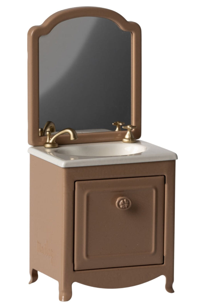 Forudbestilling - Maileg - Baderumsmøbel, Mus, Mørk Pudder Legetøj