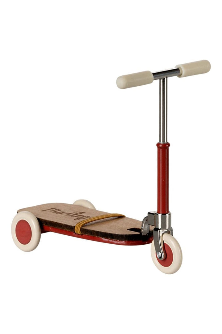 Maileg - Løbehjul, Mus - Rød - Mouse Acc