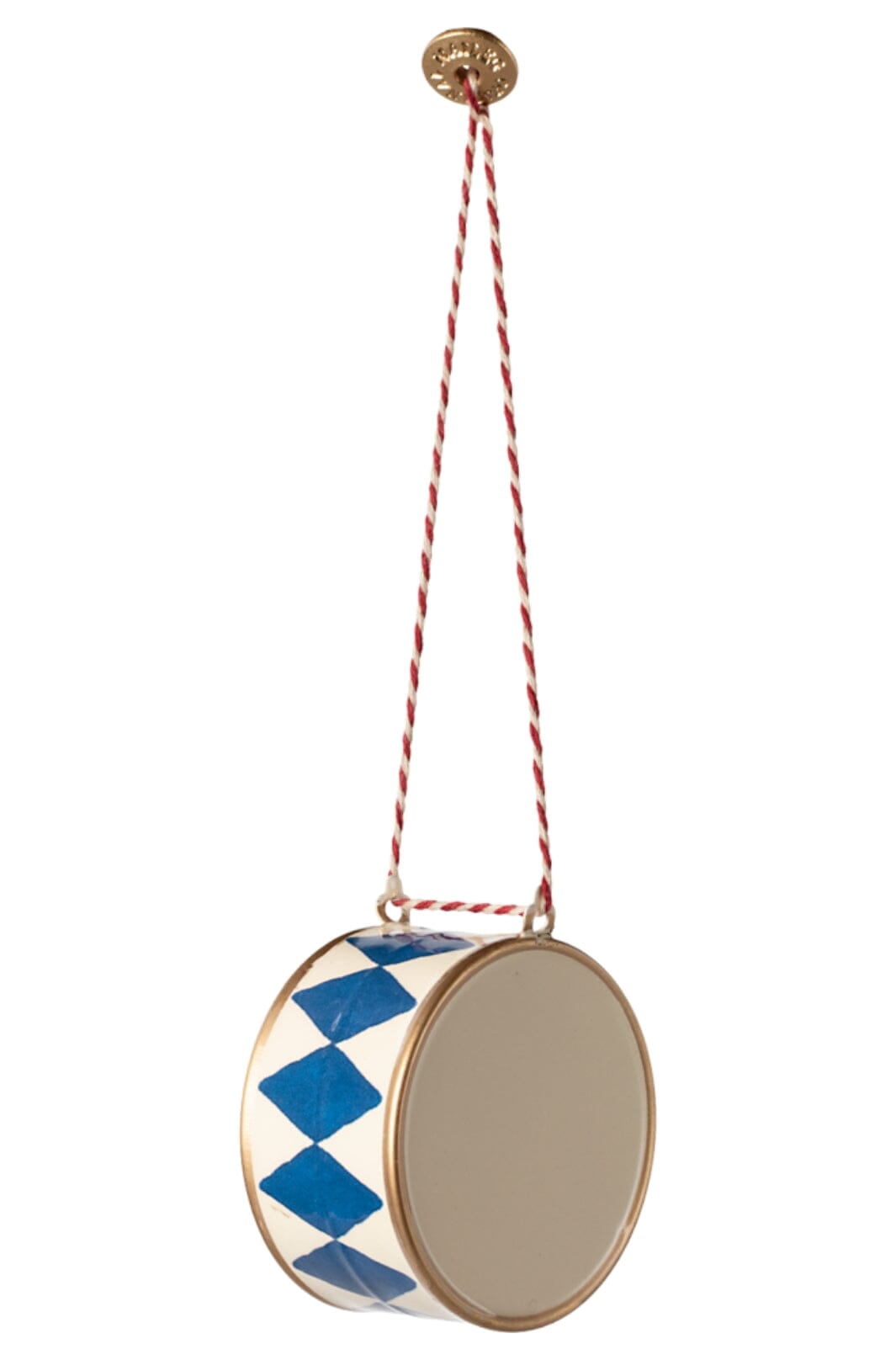 Forudbestilling - Maileg - Metalophæng, Tromme, Stor - Mørk Blå Jul