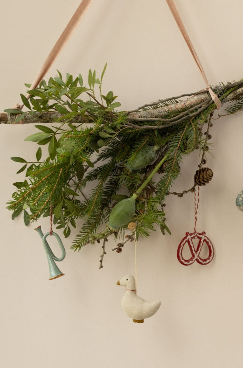 Forudbestilling - Maileg - Metalophæng, Trompet - Mint Jul