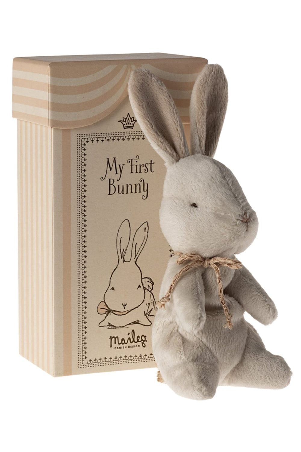 Forudbestilling - Maileg - Min Første Kanin - Råhvid Legetøj