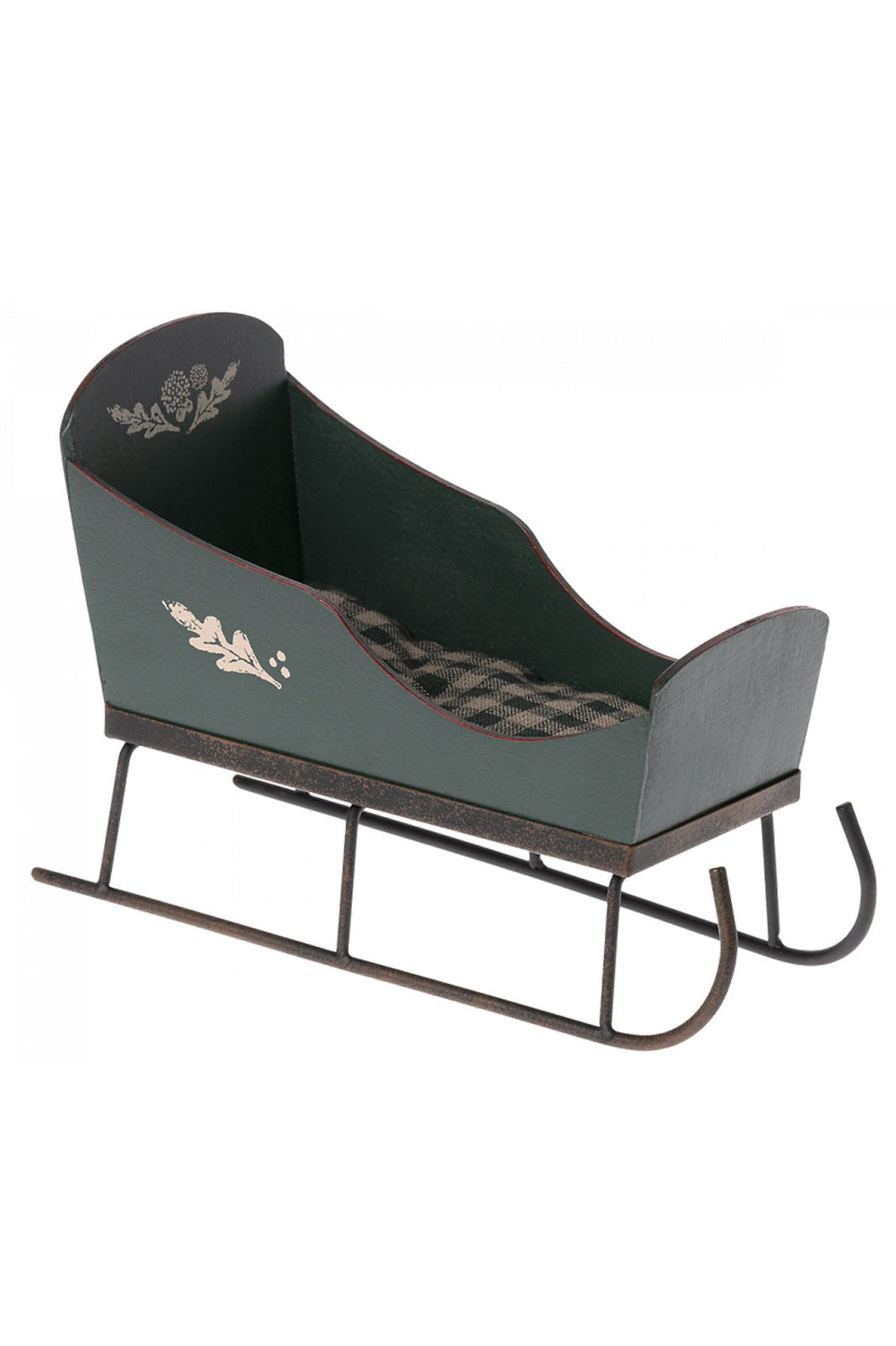 Forudbestilling - Maileg - Sleigh, Mini - Green (2022-10-20) Jul
