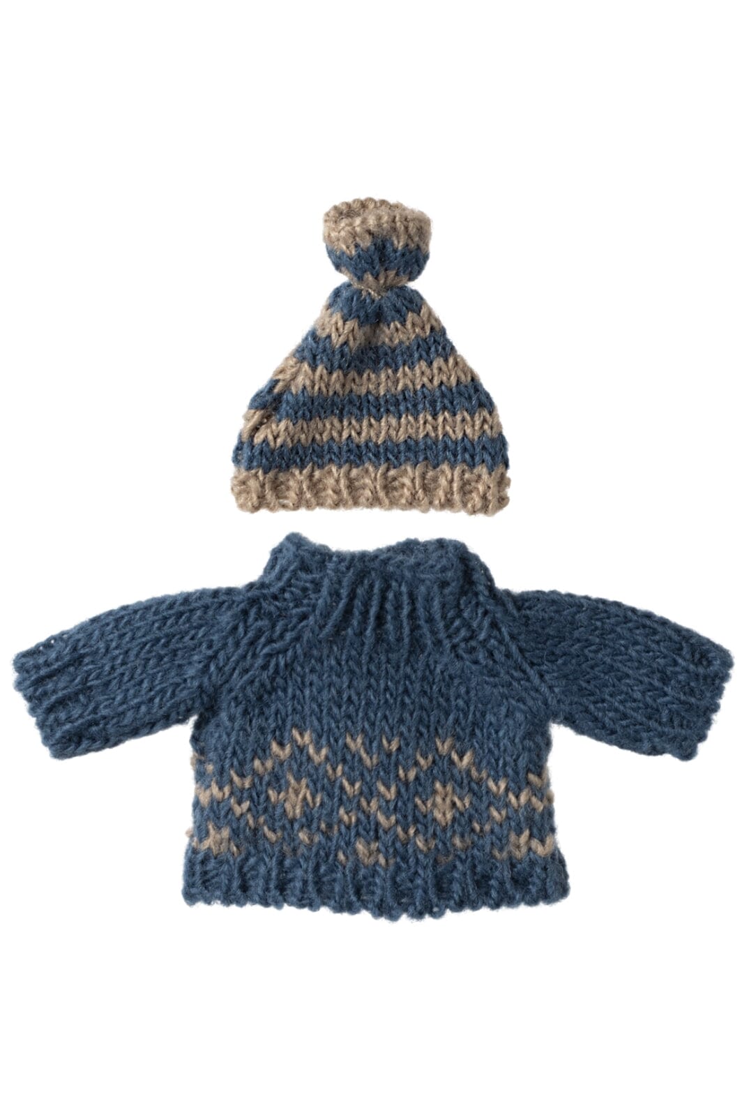 Forudbestilling - Maileg - Strikket Sweater Og Hue, Mus, Far Jul