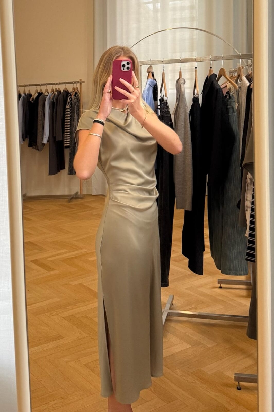 Forudbestilling - Modström - Tailormd Dress 58386 - 2020 - Moss Gray Kjoler