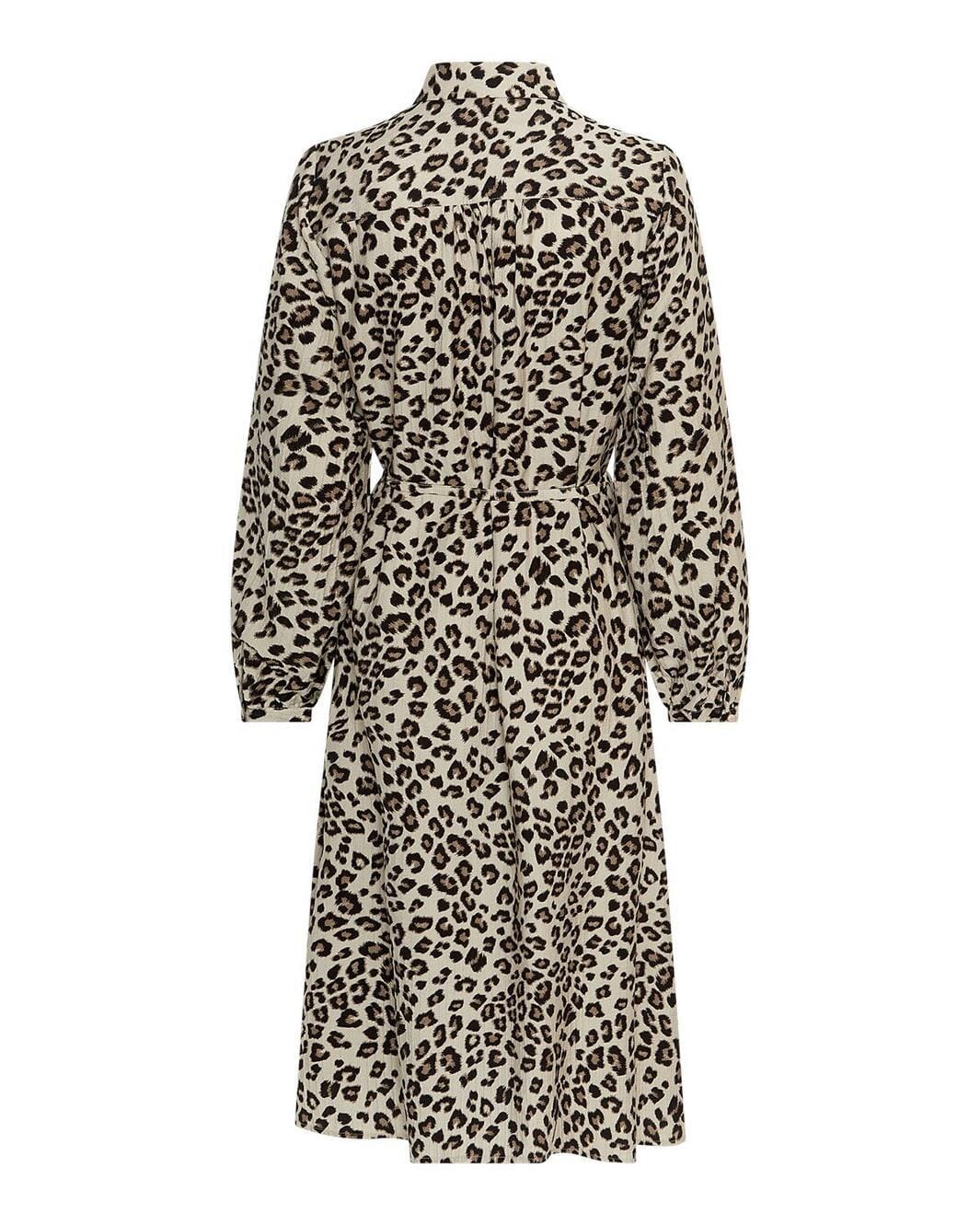 Forudbestilling - Moss Copenhagen - Mschkalani Vlora Shirt Dress 19575 - Humus Leo Skjorter