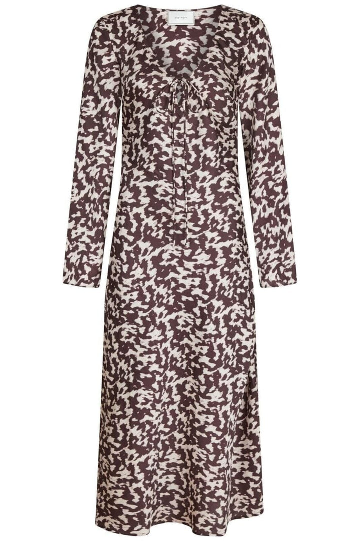 Forudbestilling - Neo Noir - Krisha Graphic Fade Dress 164344 - Chocolate Brown Kjoler