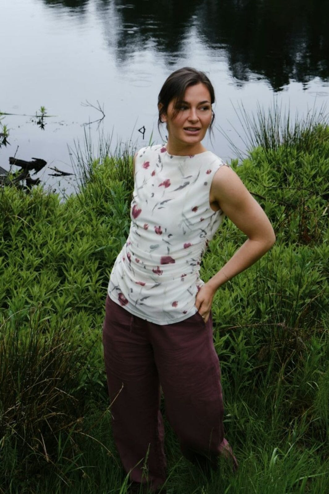 Forudbestilling - Neo Noir - Liblana Artist Mesh Top 166103 - 122 - Creme Toppe