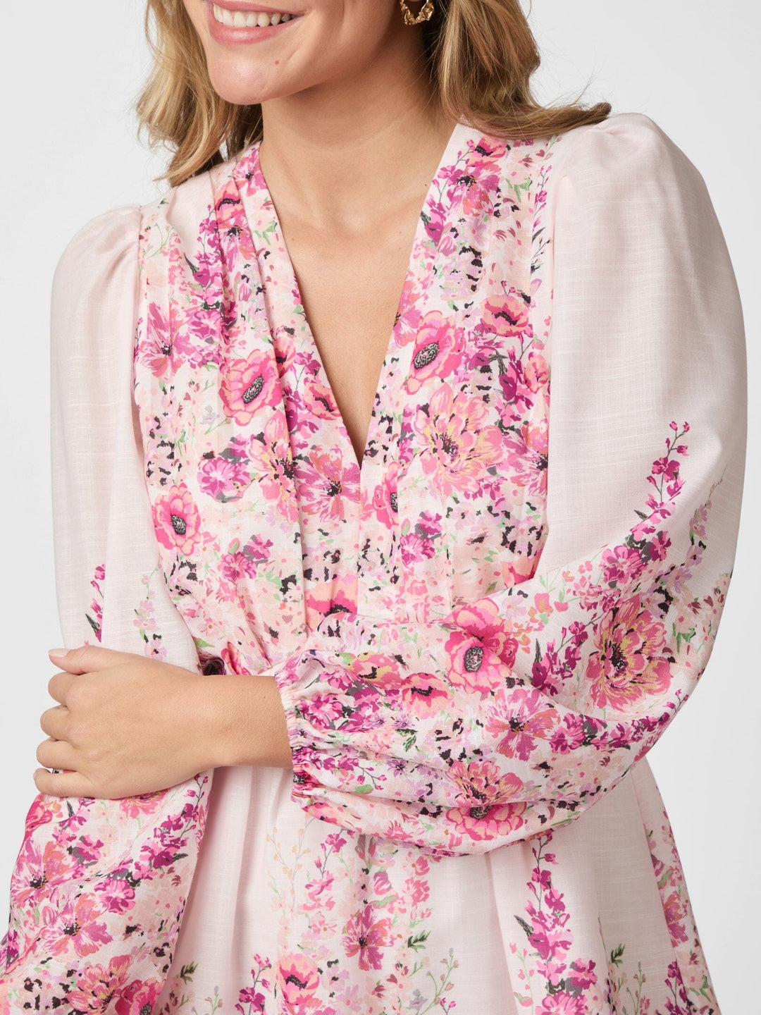 Forudbestilling - Neo Noir - Semila Flower Print Dress 166452 - 165 - Rose Kjoler