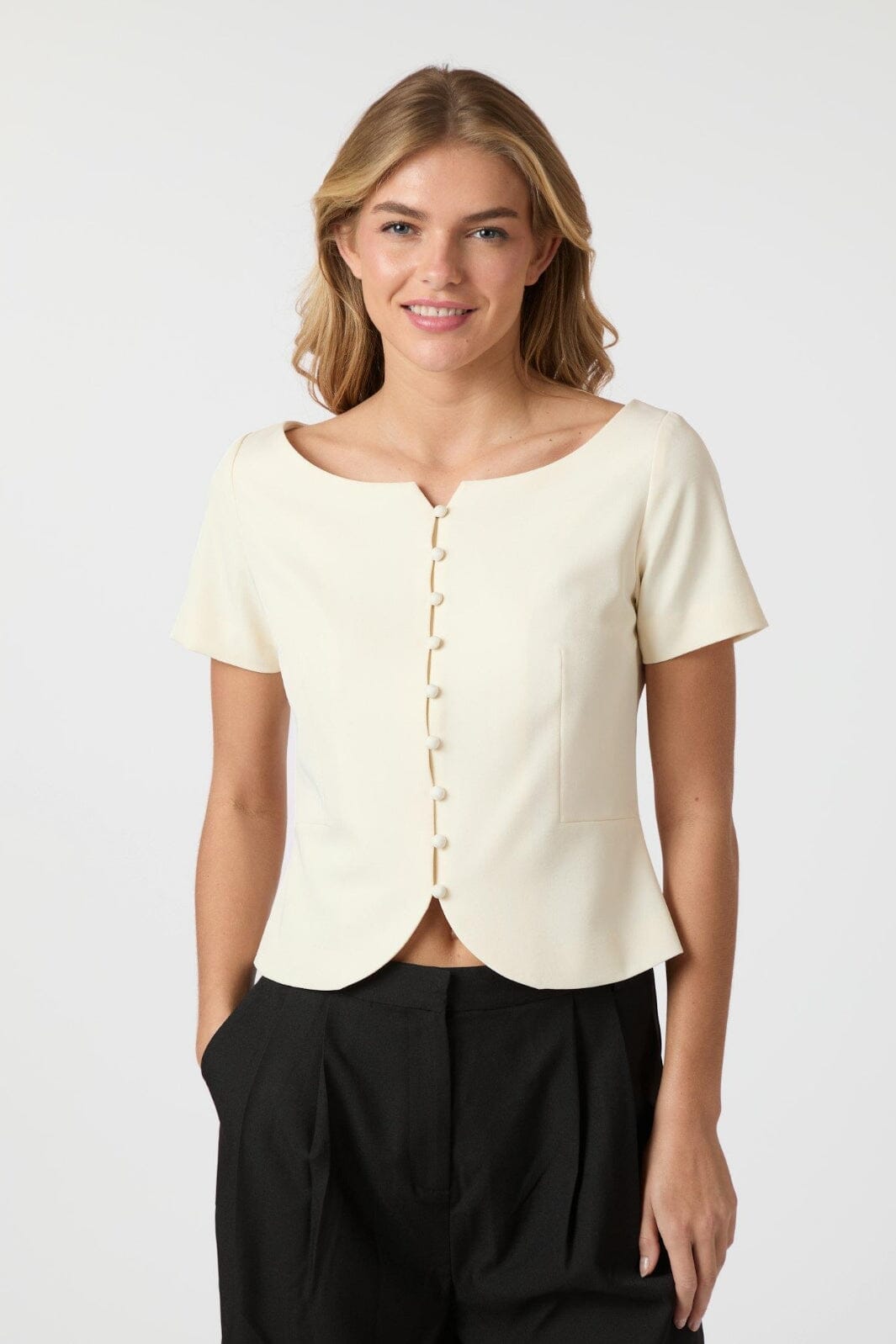 Neo Noir - Tango Structure Top 165513 - 121 - Off White