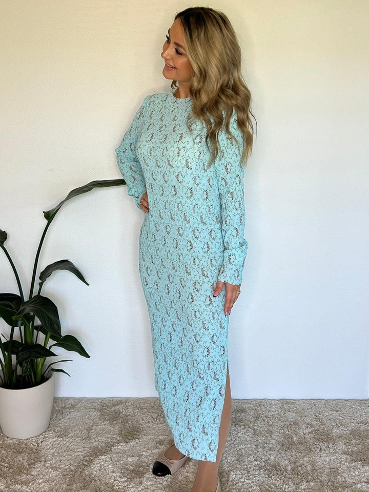 Forudbestilling - Neo Noir - Vogue Starling Dress 165874 - 146 - Turquoise Kjoler