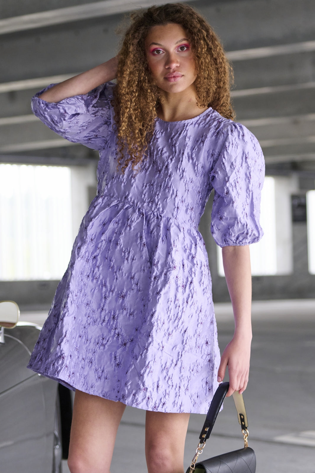Forudbestilling - Noella - Janet Dress - Lilac (September/Oktober) Kjoler