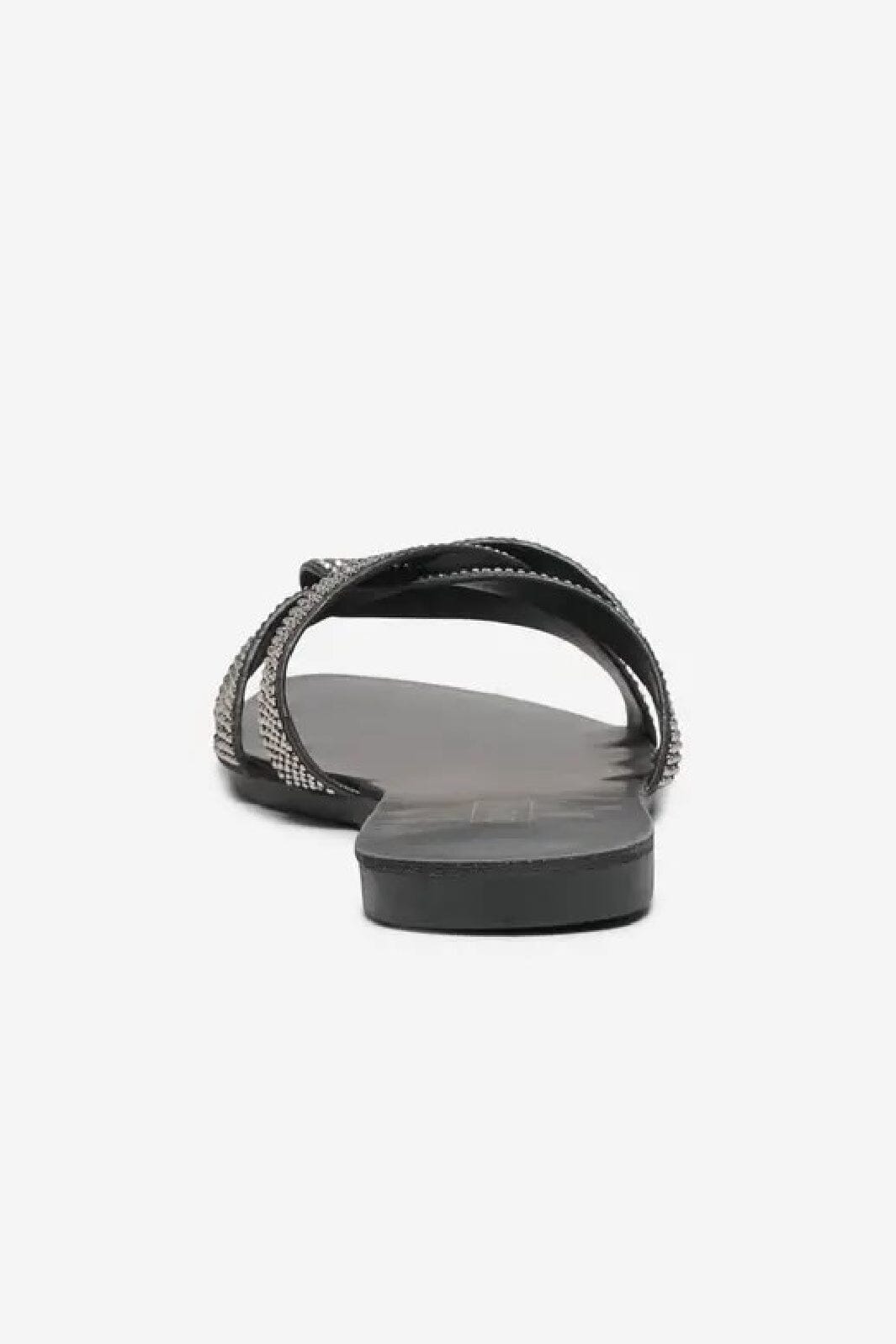 Only Shoes - Onlfeli-5 Pu Bling Slip On Sandal - 4674034 Black