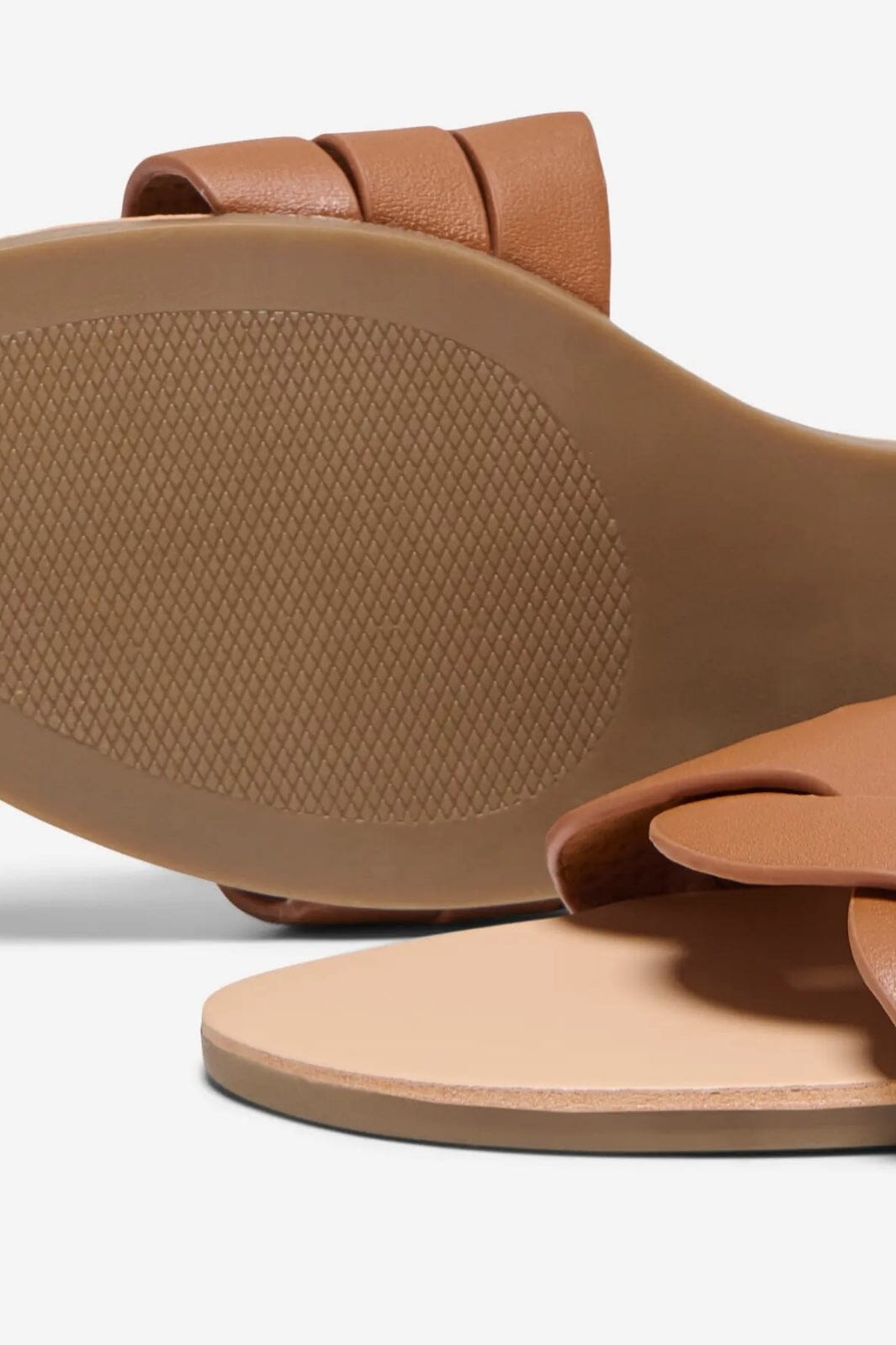 Only Shoes - Onlfeli-6 Leather Slip On Sandal - 4674179 Cognac