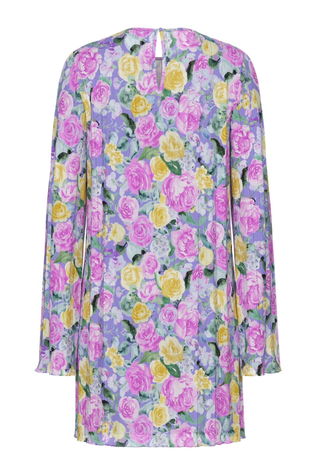 Pieces - Pcamber Ls Short Dress Kca - 4842926 Lavender Blurry Flowers