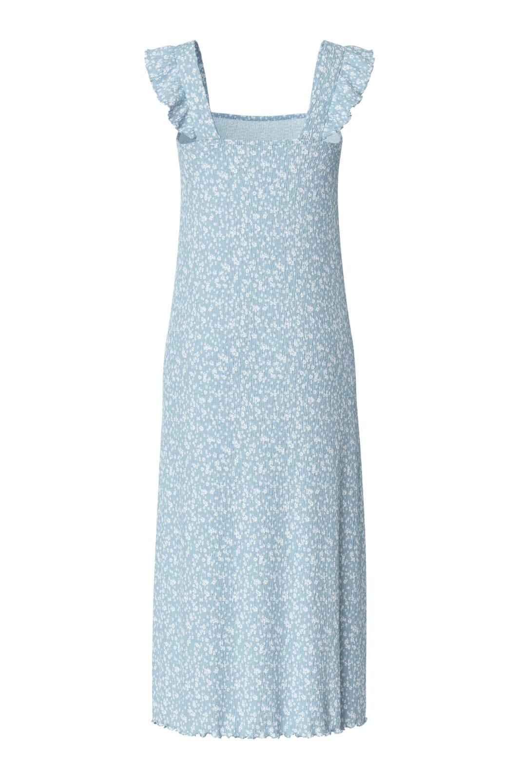 Pieces - Pcflora Strap Flounce Dress Msa - 4699185 Cashmere Blue Small Flower