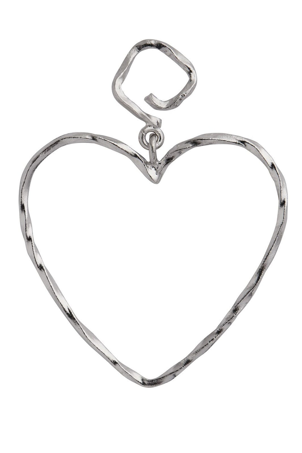 Forudbestilling - Stine A - Funky Heart Earring - Silver - 1317-00-S Øreringe