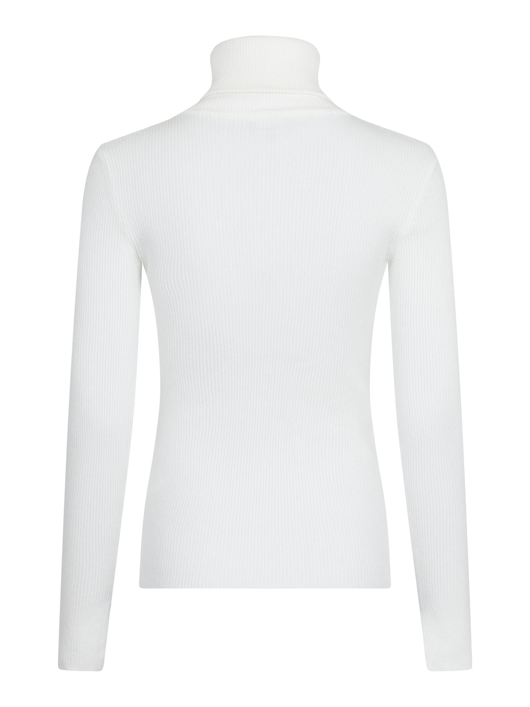 Forudbestilling - Valentin Studio - Gold Button Knit Roll Blouse - Off White Bluser