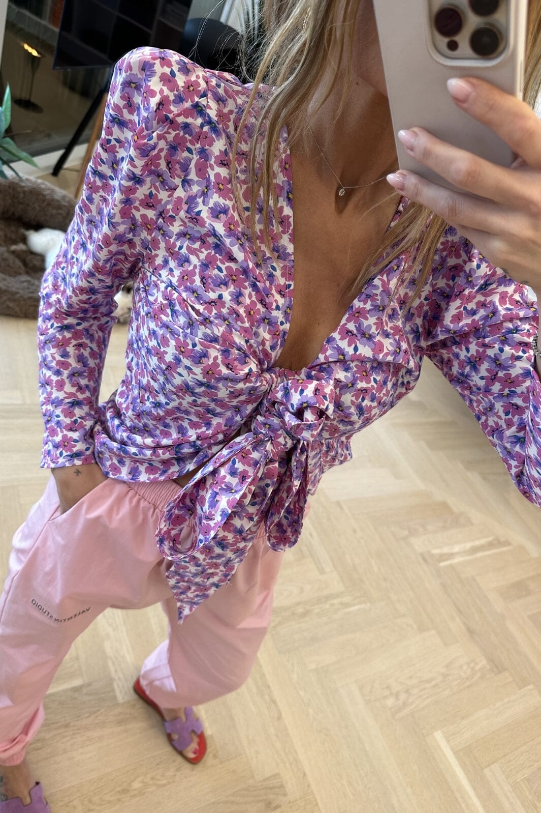 Forudbestilling - Valentin Studio - Josie Sweet Summer Blouse - Pink (Februar) Bluser