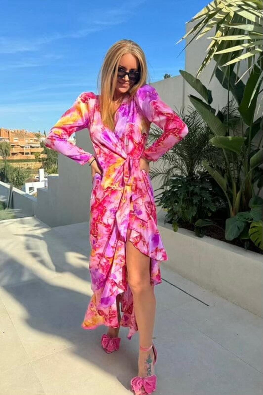 Forudbestilling - Valentin Studio - Senorita Watercolour Dress - Rose Kjoler