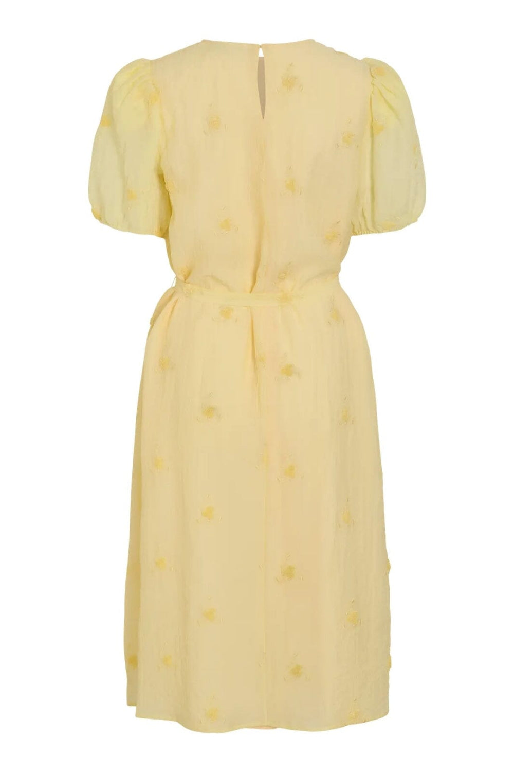 Forudbestilling - Vila - Vihilma 2/4 Midi Dress - 4904943 Pale Banana Embroidery
