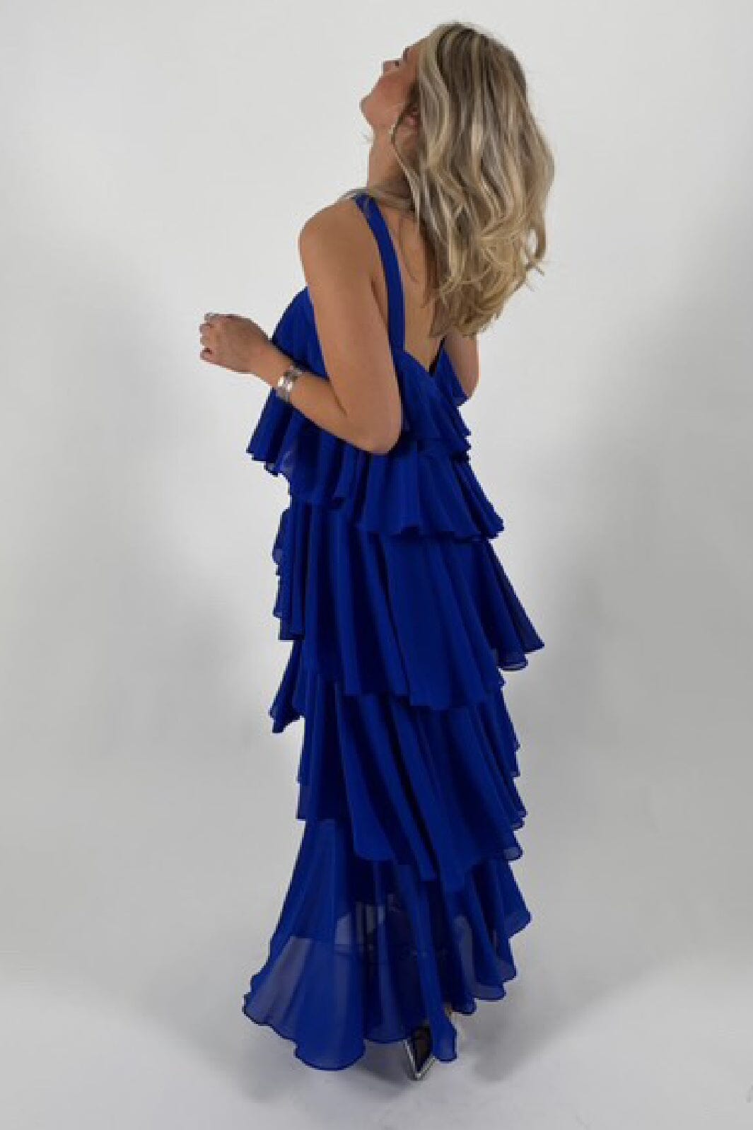 Forudbestilling - Y.A.S - Yasdahlia Halterneck Maxi Dress - 4795529 Dazzling Blue Kjoler