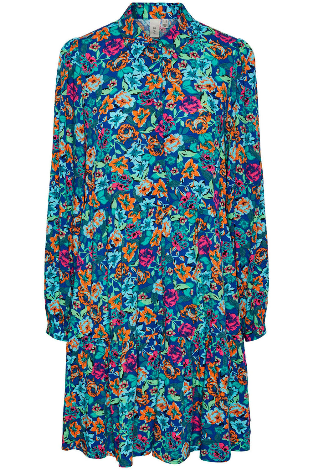 Forudbestilling - Y.A.S - YasMotoro Ls Shirt Dress S. - Surf The Web ALIRA PRINT (November) Kjoler