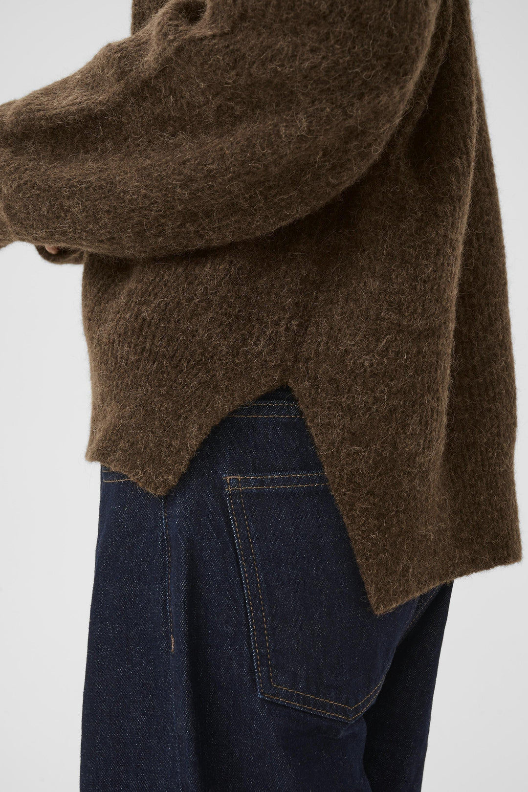 Gestuz - Alphagz Rollneck 10909446 - 108310 - Buff Mélange Strikbluser