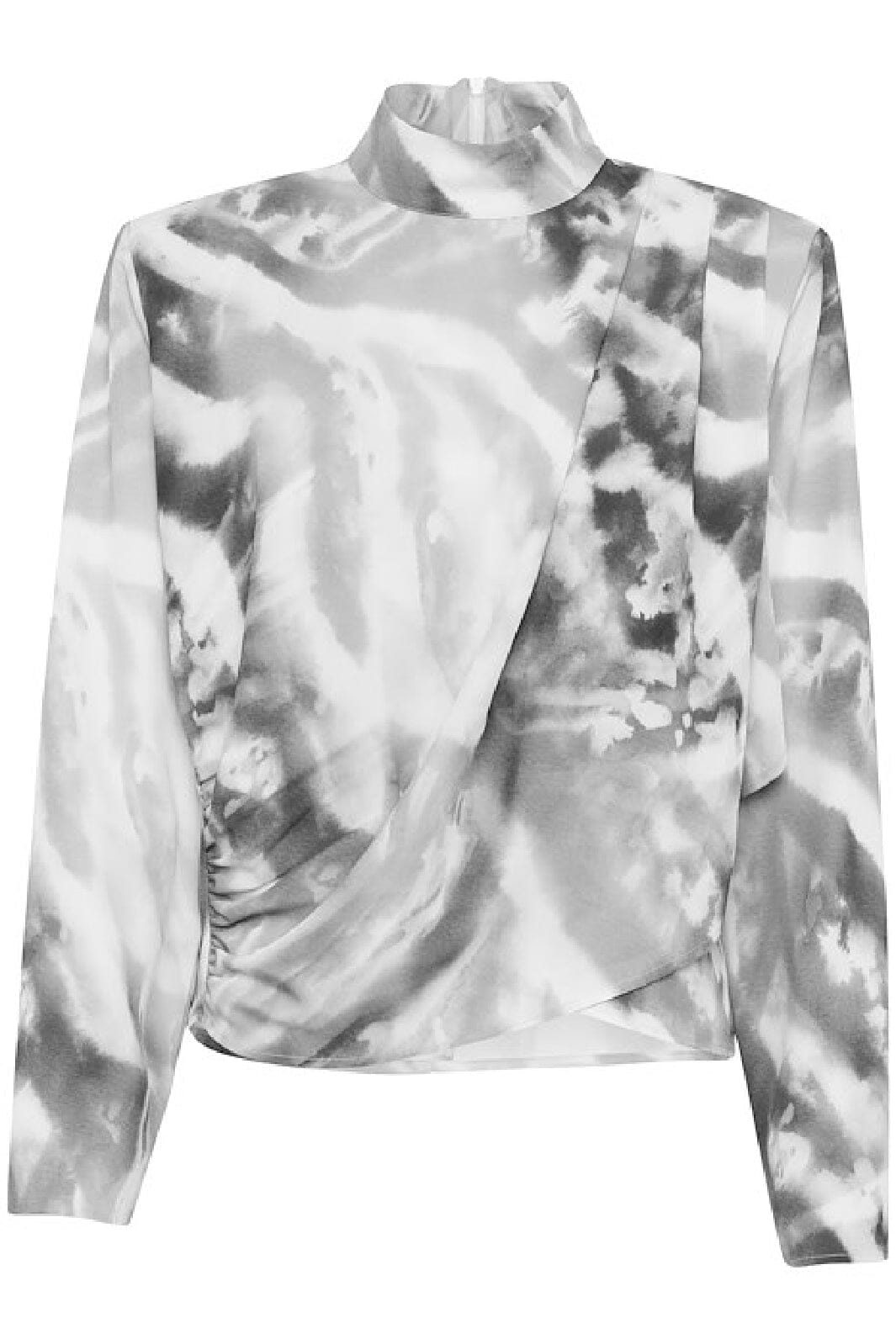 Gestuz - Aronagz P Blouse 10909724 - 107039 - Blacknwhite Animal Bluser