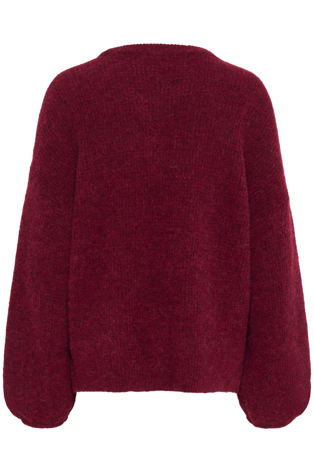 Gestuz - Gzalpha Slit Pullover 10910590 - 107340 - Blood Red Mélange Strikbluser