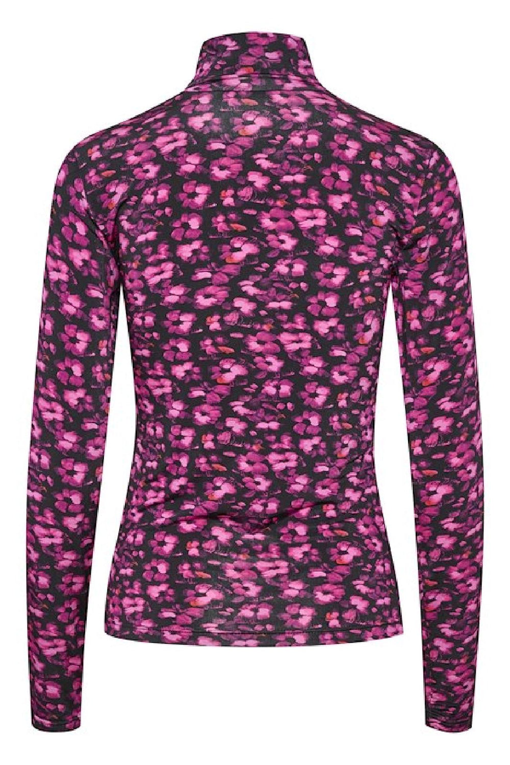 Gestuz - MiliaGz Rollneck - Pink Flower Bluser