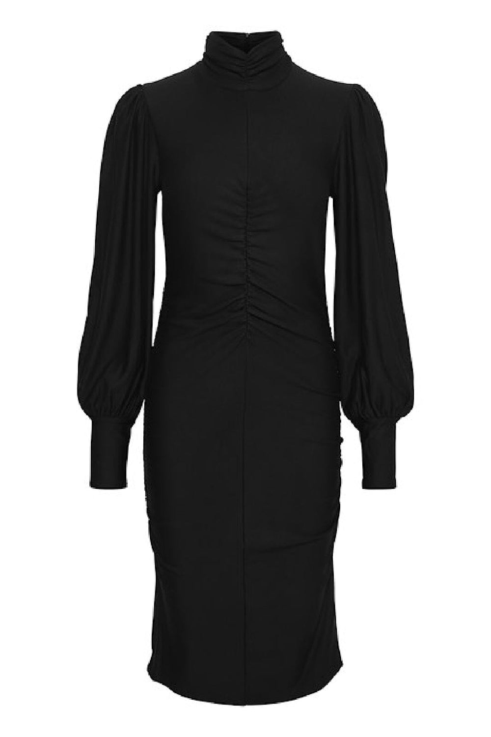 Gestuz - RifaGZ ls cuff dress - Black Kjoler