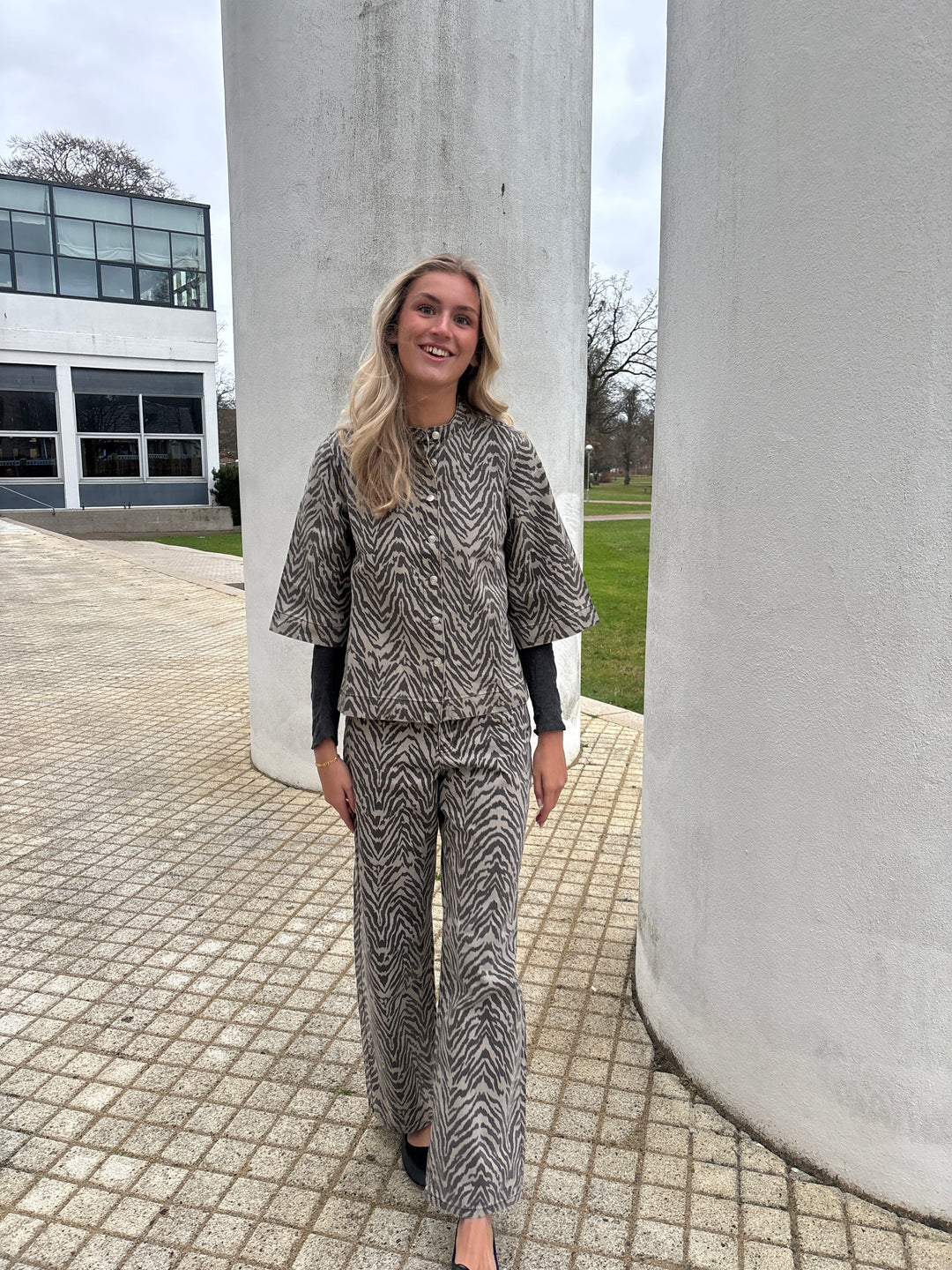 Global Funk - Aulana-G 73240442 - P76 Zebra Mist Skjorter